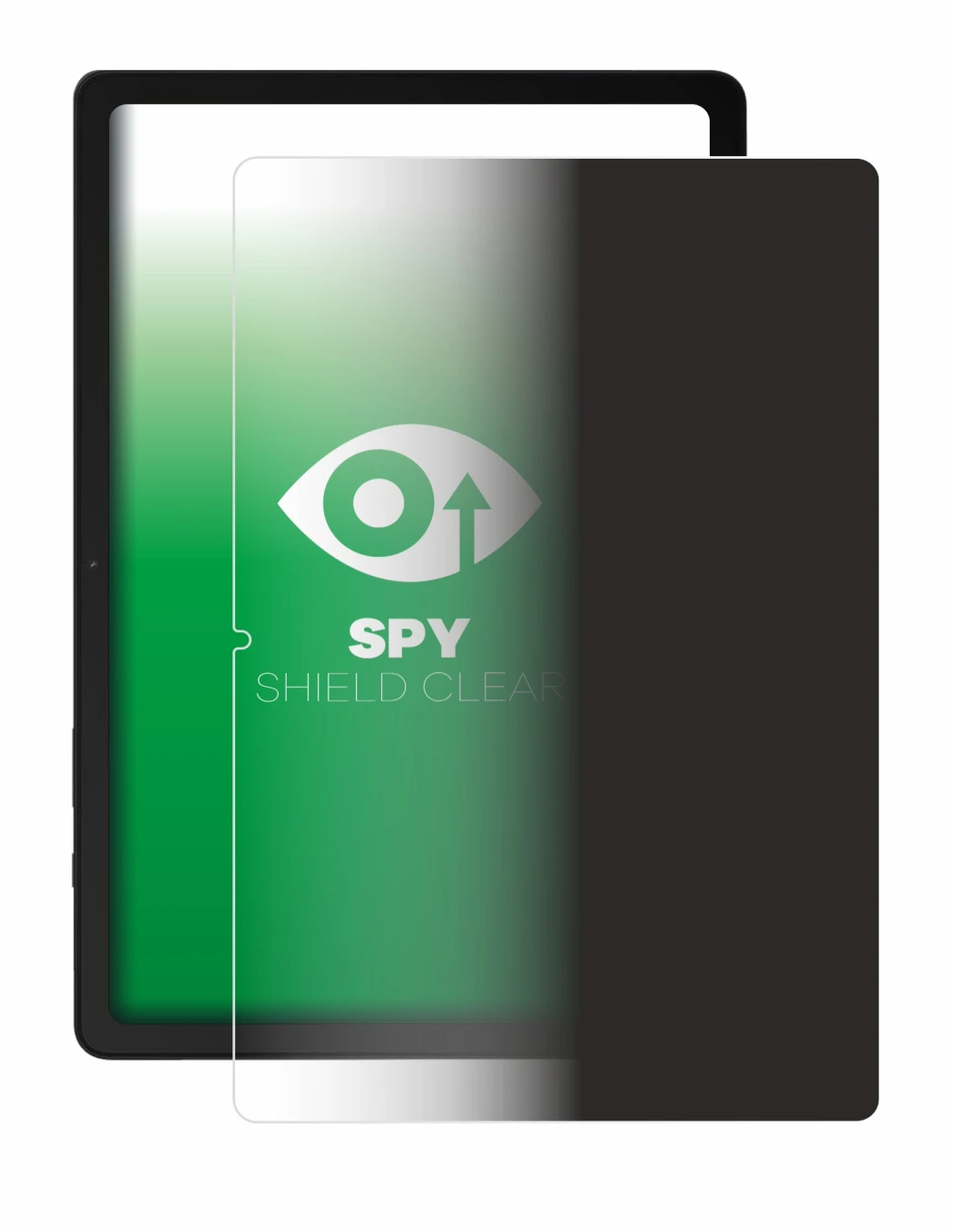 Immagine del dispositivo Samsung Galaxy Tab A9 Plus WiFi (ritratto) con un'ampia varietà di protezioni per lo schermo.