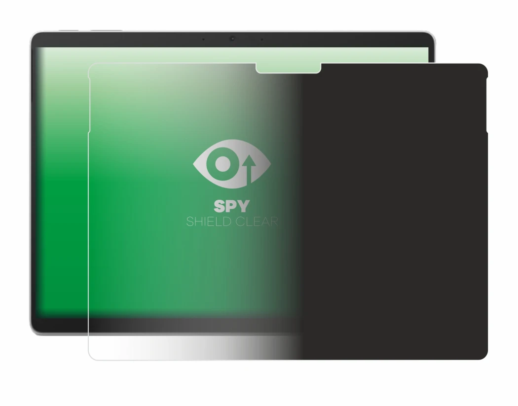 Immagine del dispositivo Microsoft Surface Pro 10 con un'ampia varietà di protezioni per lo schermo.