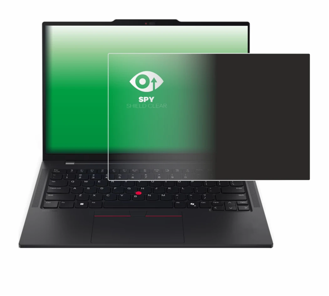 Immagine del dispositivo Lenovo ThinkPad T14s Gen 6 con un'ampia varietà di protezioni per lo schermo.