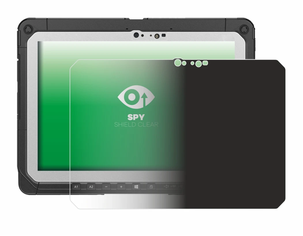 Immagine del dispositivo Panasonic Toughbook CF-20 MK2 con un'ampia varietà di protezioni per lo schermo.