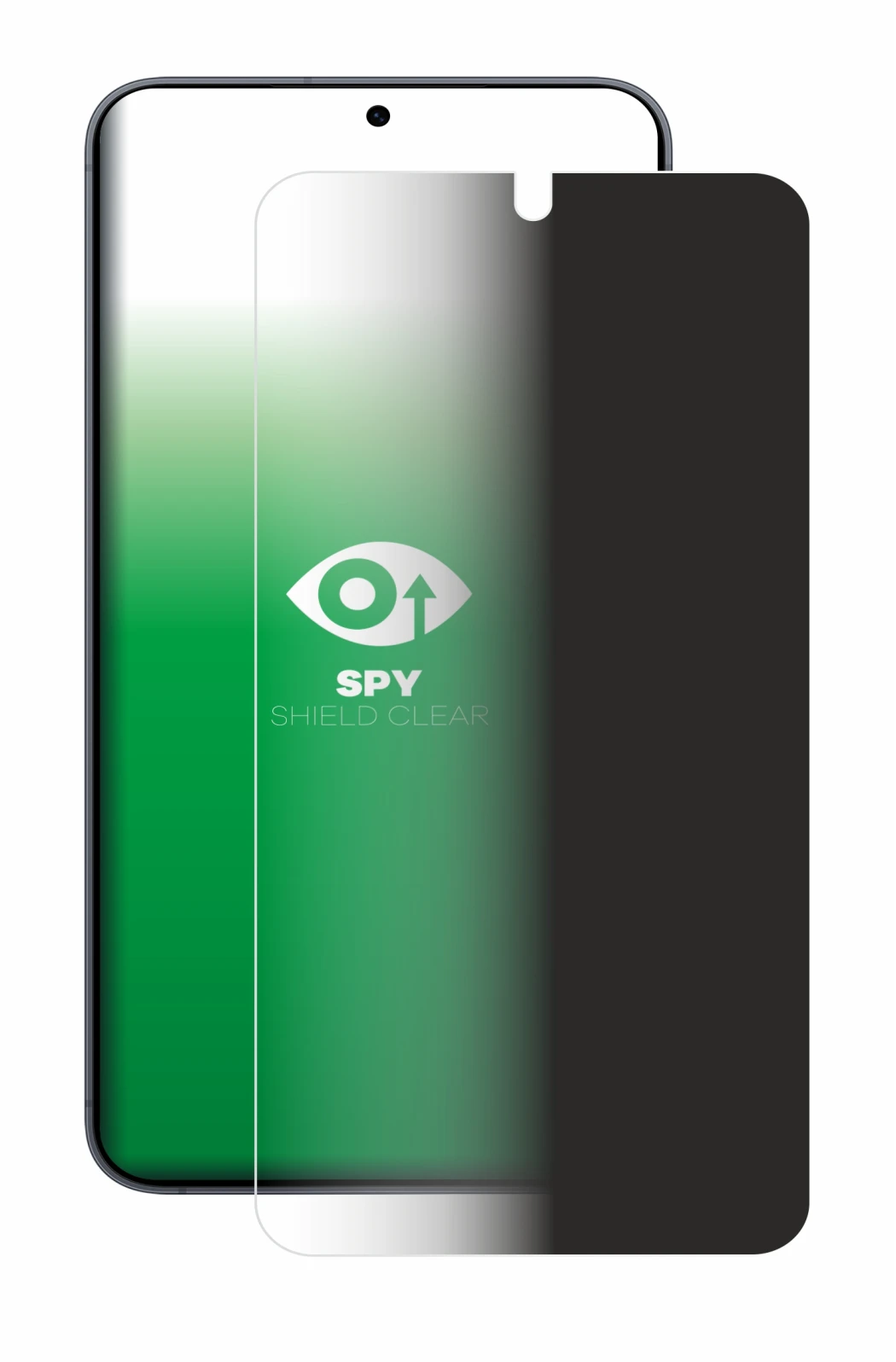 Immagine del dispositivo Samsung Galaxy S25 con un'ampia varietà di protezioni per lo schermo.