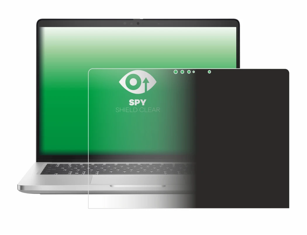 Immagine del dispositivo Dell Pro 14 Plus 2-in-1 PB14250 con un'ampia varietà di protezioni per lo schermo.