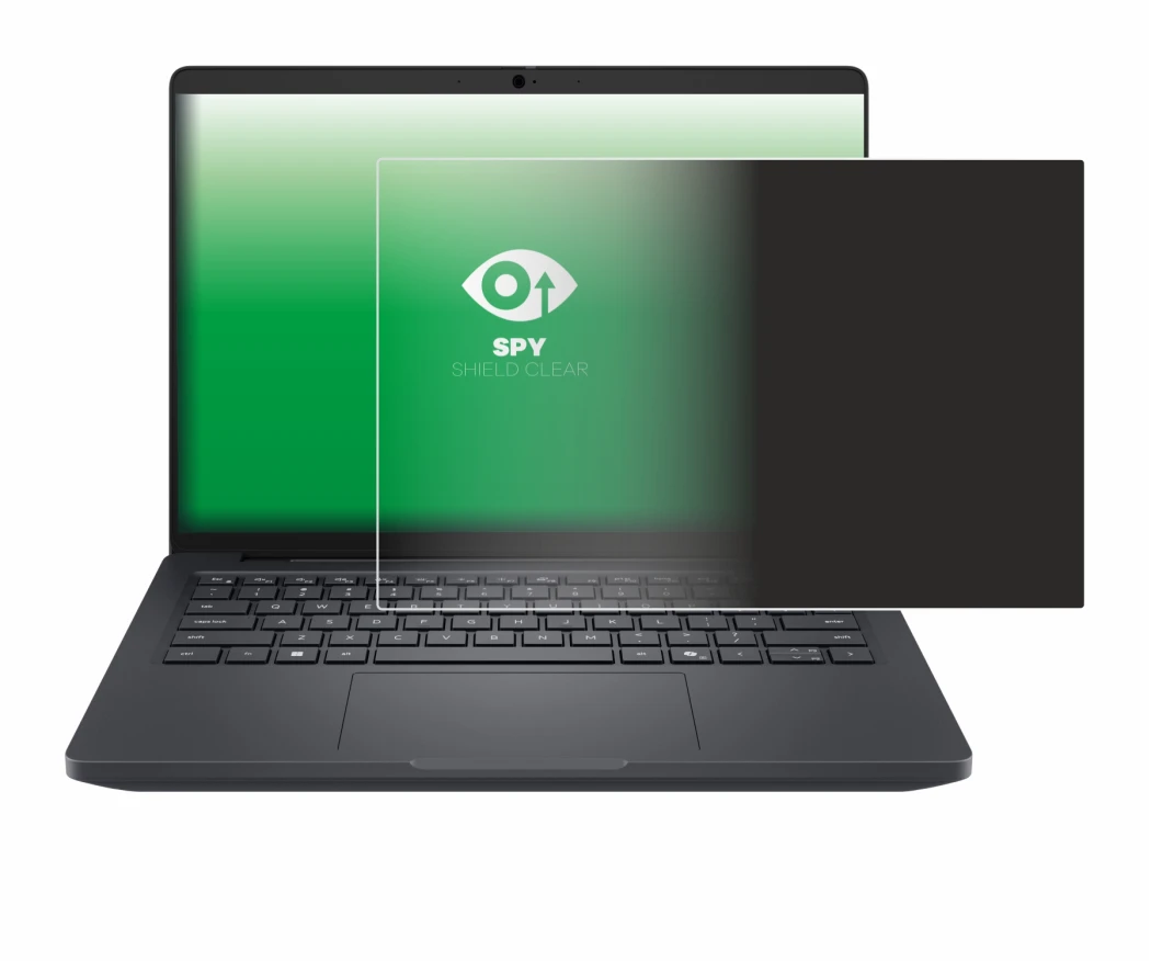 Immagine del dispositivo Dell Pro Max 14 con un'ampia varietà di protezioni per lo schermo.