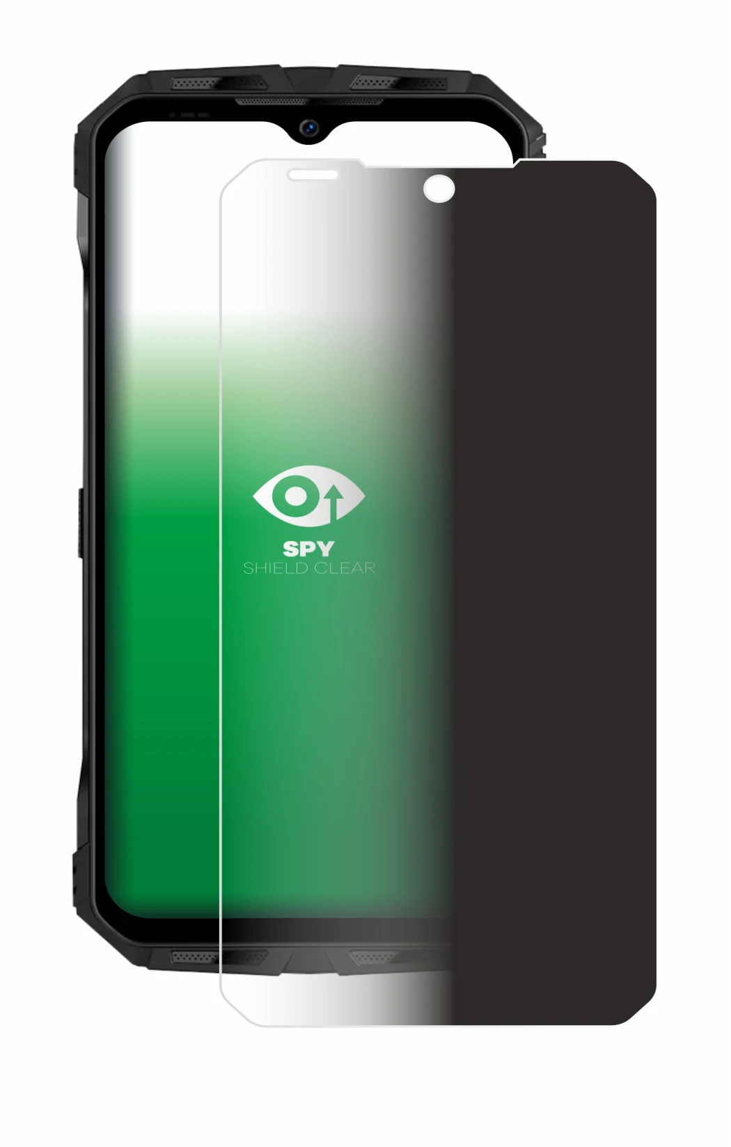 Immagine del dispositivo Doogee V Max S con un'ampia varietà di protezioni per lo schermo.