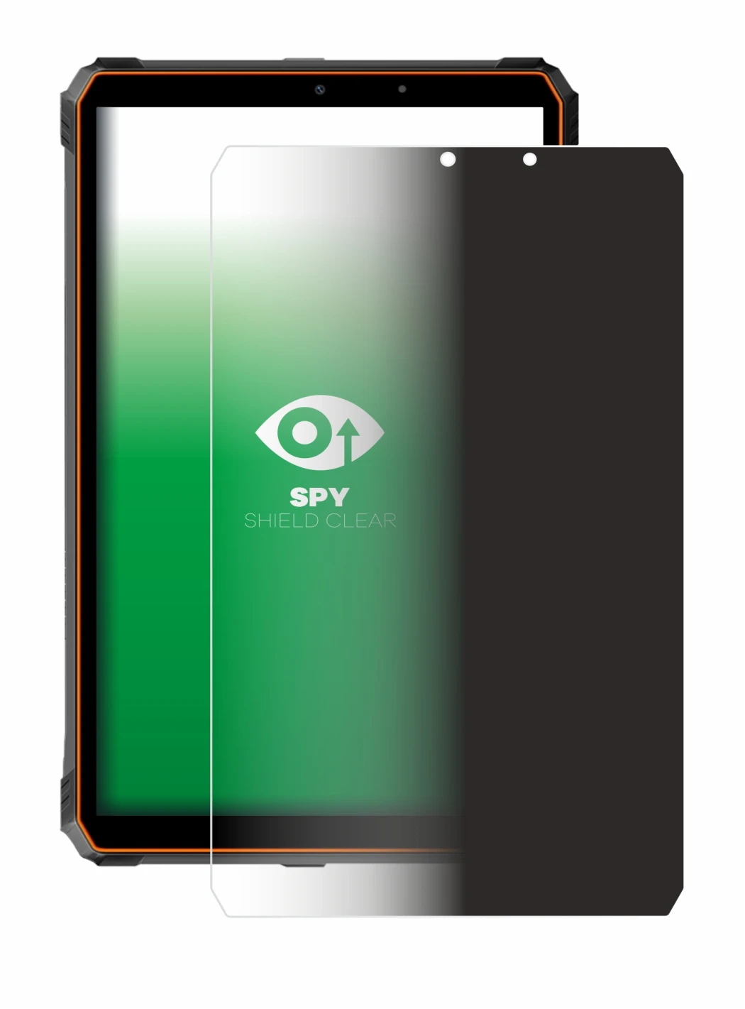 Immagine del dispositivo Blackview Active 5 con un'ampia varietà di protezioni per lo schermo.