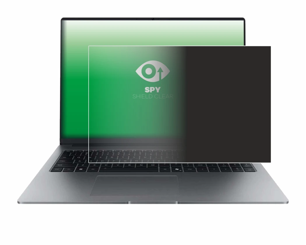 Immagine del dispositivo Honor MagicBook X16 Plus 2025 con un'ampia varietà di protezioni per lo schermo.