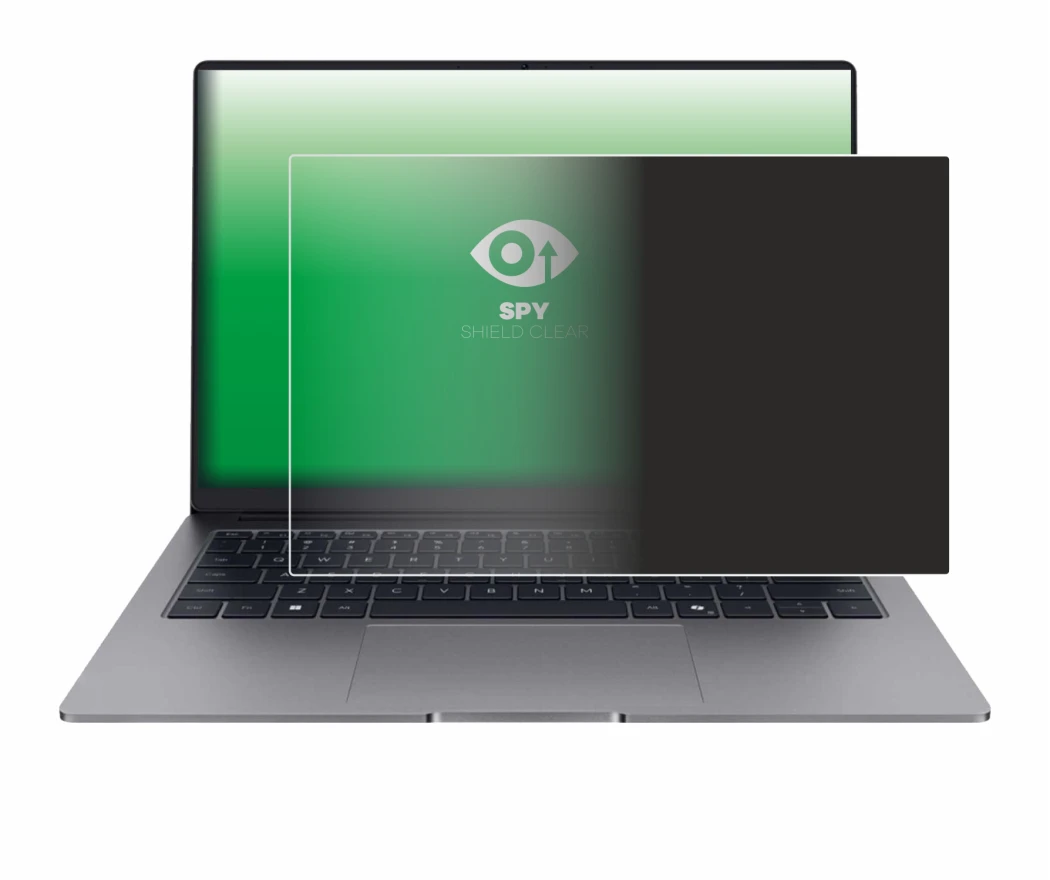 Immagine del dispositivo Honor MagicBook X14 Plus 2025 con un'ampia varietà di protezioni per lo schermo.