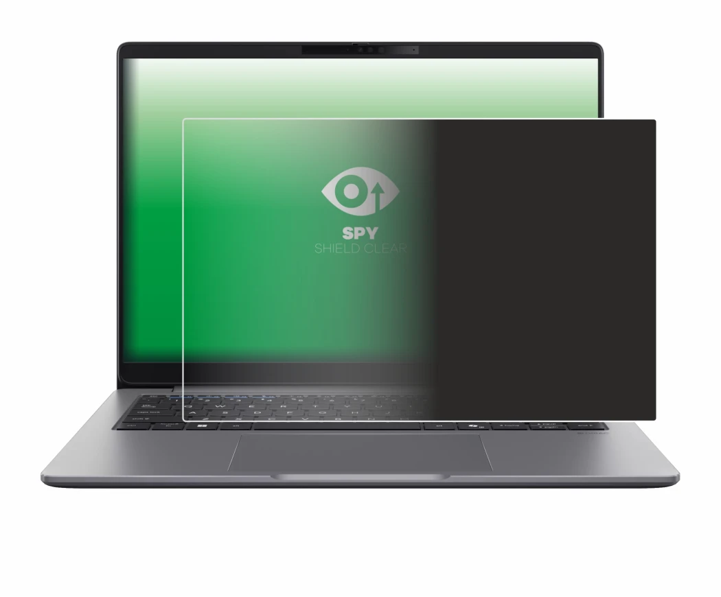 Immagine del dispositivo ASUS ExpertBook P5 G2 con un'ampia varietà di protezioni per lo schermo.