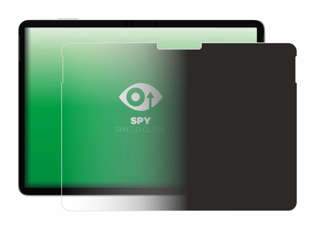 Immagine del dispositivo Microsoft Surface Pro 12 2026 con un'ampia varietà di protezioni per lo schermo.