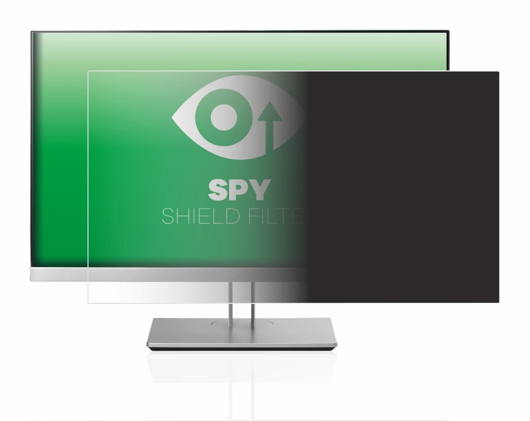 Immagine del dispositivo HP EliteDisplay E233 con un'ampia varietà di protezioni per lo schermo.