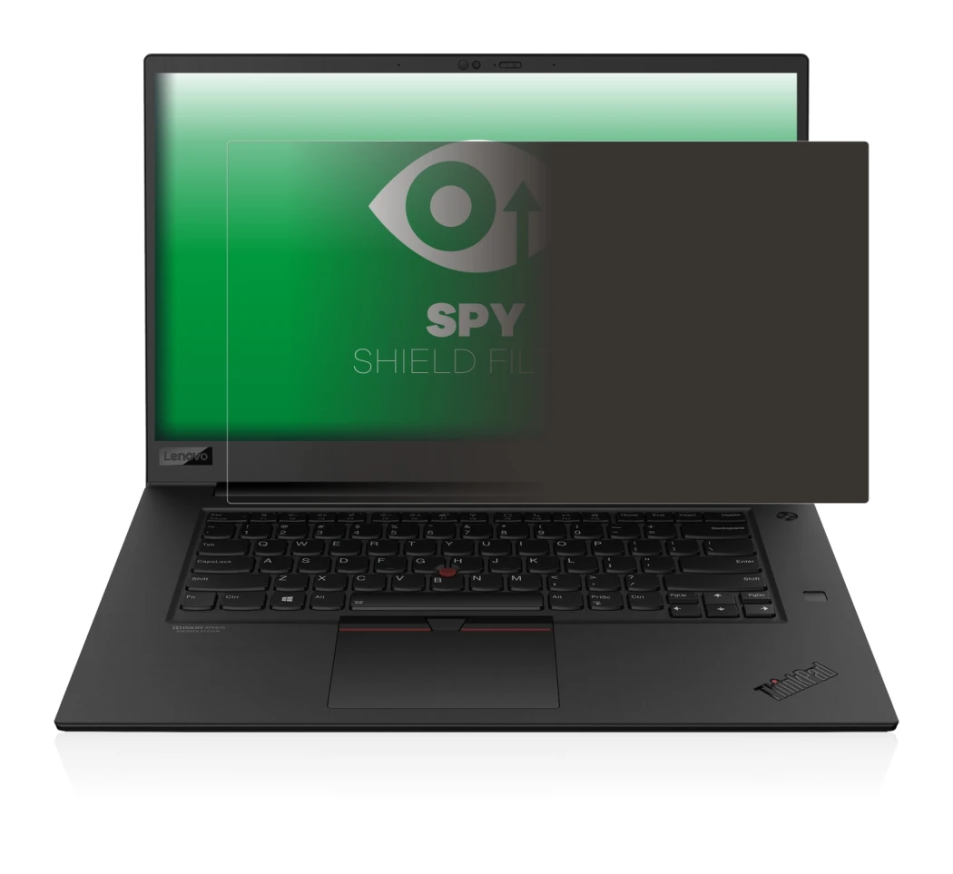 Immagine del dispositivo Lenovo ThinkPad P1 Gen 3 con un'ampia varietà di protezioni per lo schermo.