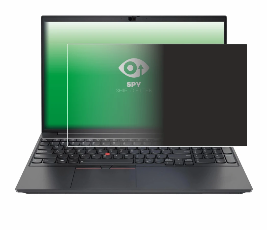 Immagine del dispositivo Lenovo ThinkPad E15 Gen 2 con un'ampia varietà di protezioni per lo schermo.