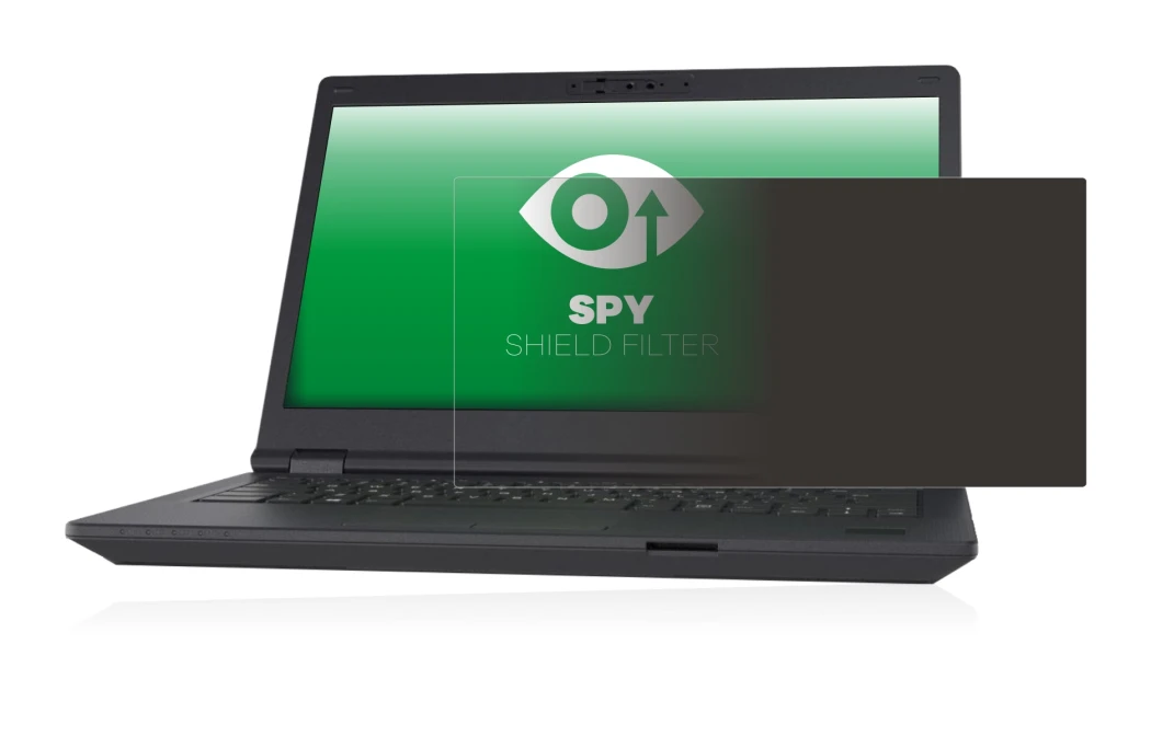Immagine del dispositivo Fujitsu Lifebook E5411 con un'ampia varietà di protezioni per lo schermo.