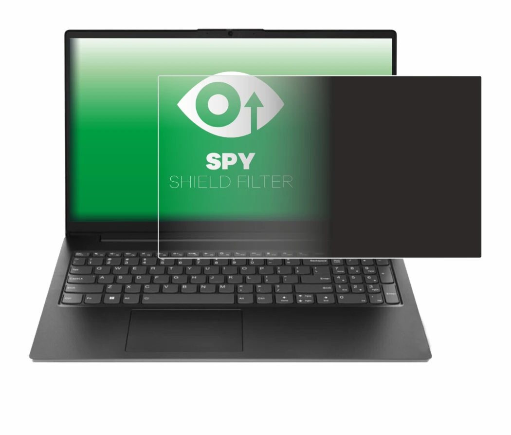 Immagine del dispositivo Lenovo V15 Gen 4 AMN con un'ampia varietà di protezioni per lo schermo.