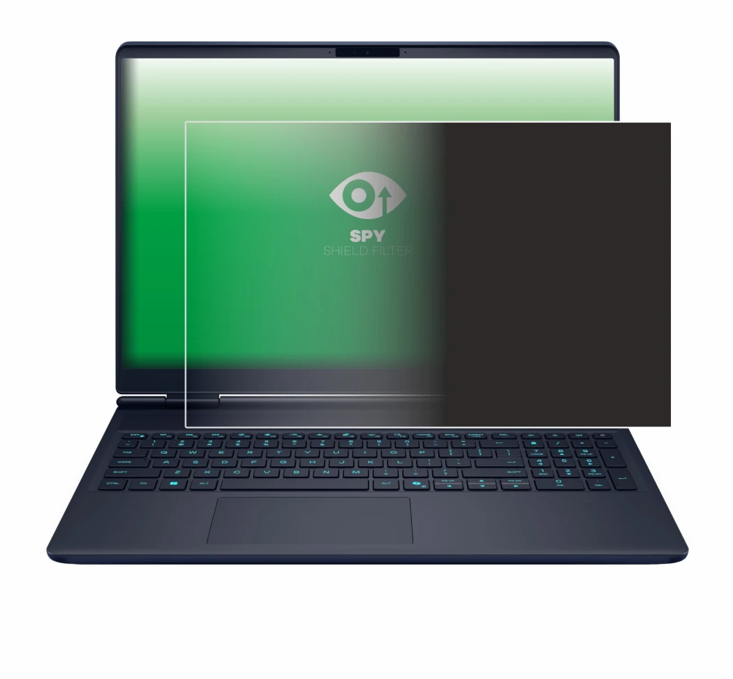 Immagine del dispositivo Dell Alienware 16X con un'ampia varietà di protezioni per lo schermo.