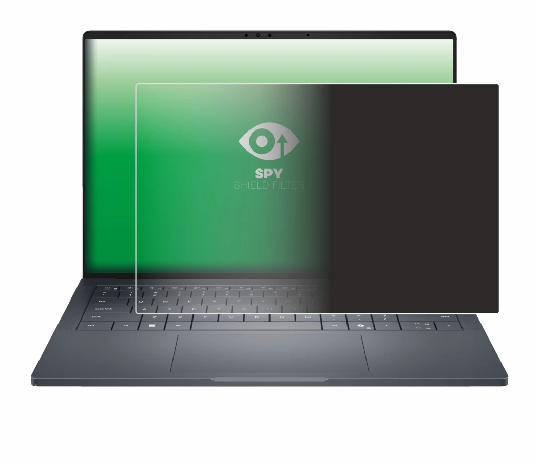 Immagine del dispositivo Dell Pro Max 14 Premium con un'ampia varietà di protezioni per lo schermo.