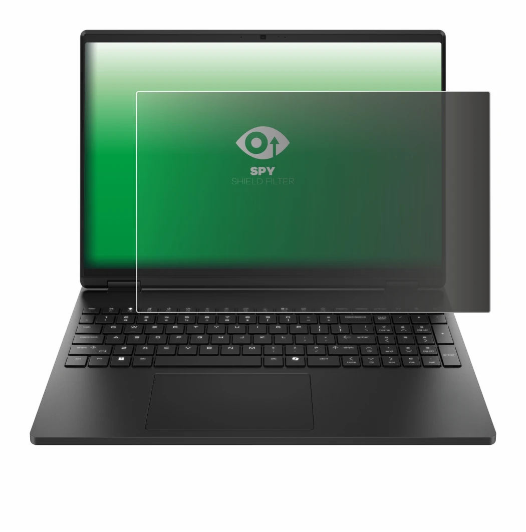 Immagine del dispositivo HP HyperX OMEN 15 con un'ampia varietà di protezioni per lo schermo.