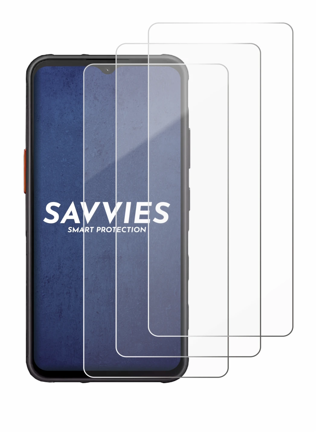 Immagine del dispositivo Samsung Galaxy XCover 7 Enterprise Edition con un'ampia varietà di protezioni per lo schermo.