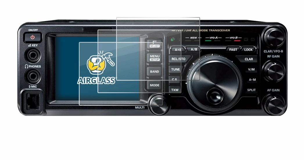 Immagine del dispositivo Yaesu FT-991A con un'ampia varietà di protezioni per lo schermo.