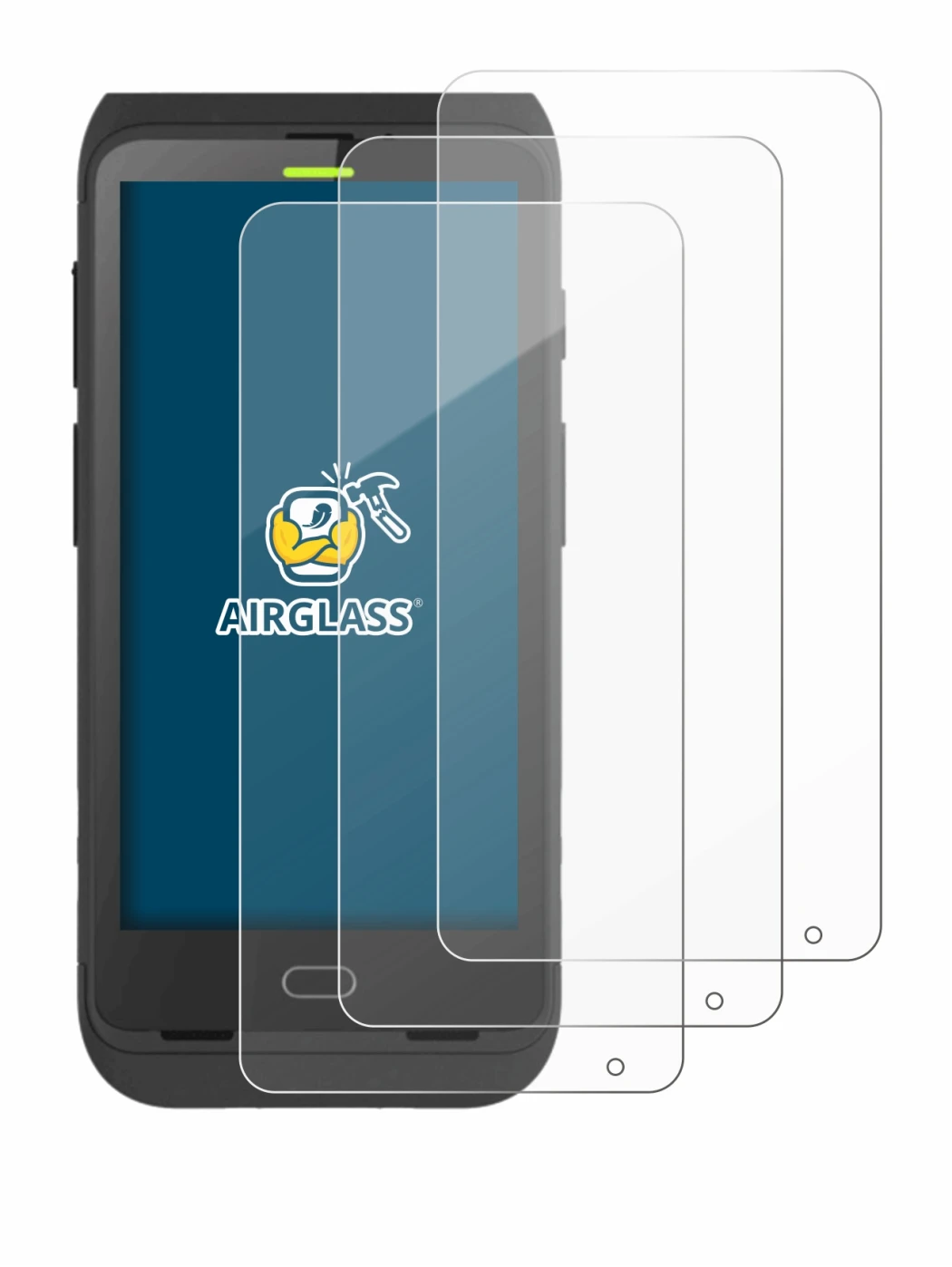 Immagine del dispositivo Honeywell Dolphin CT40 con un'ampia varietà di protezioni per lo schermo.