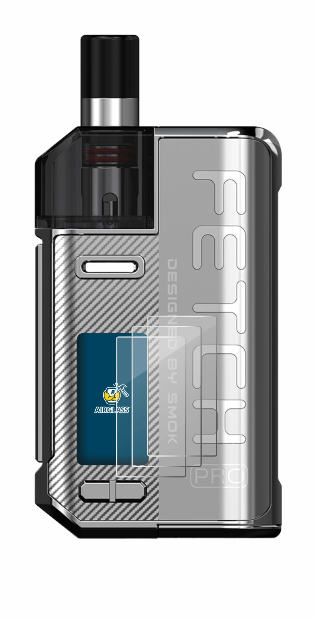 Immagine del dispositivo Smok Fetch 80W Pro con un'ampia varietà di protezioni per lo schermo.