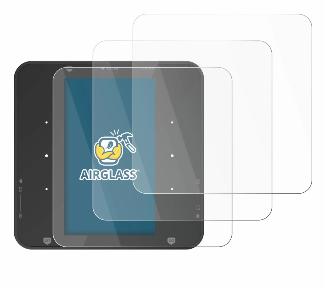 Immagine del dispositivo ISDT P30 con un'ampia varietà di protezioni per lo schermo.