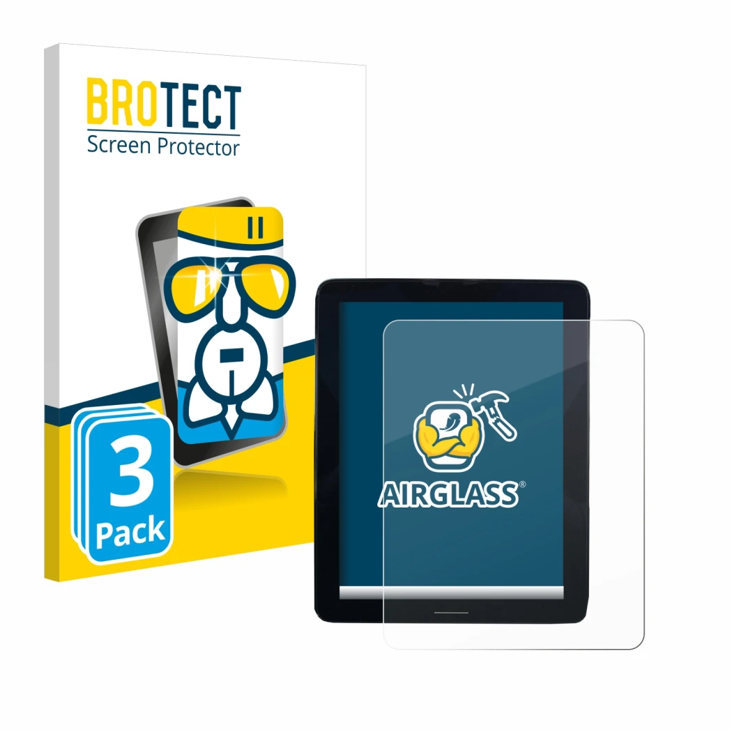 Parte frontale di una confezione del prodotto con il logo del marchio BROTECT. Accanto è raffigurato il dispositivo Volvo Pole