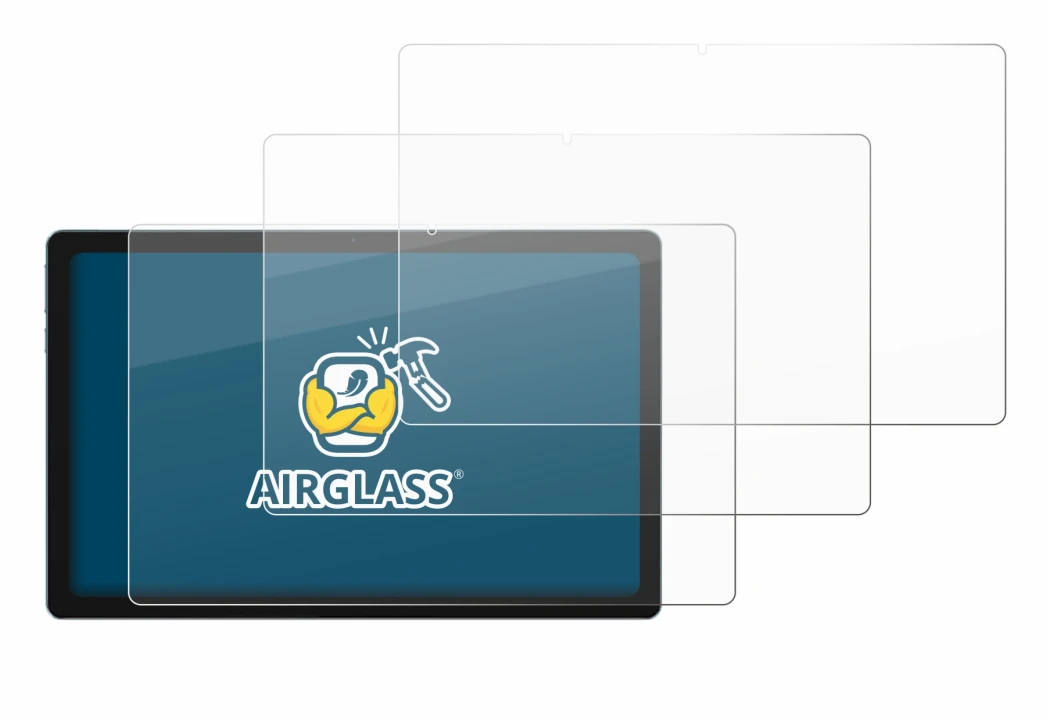 Immagine del dispositivo Blackview Tab 11 con un'ampia varietà di protezioni per lo schermo.