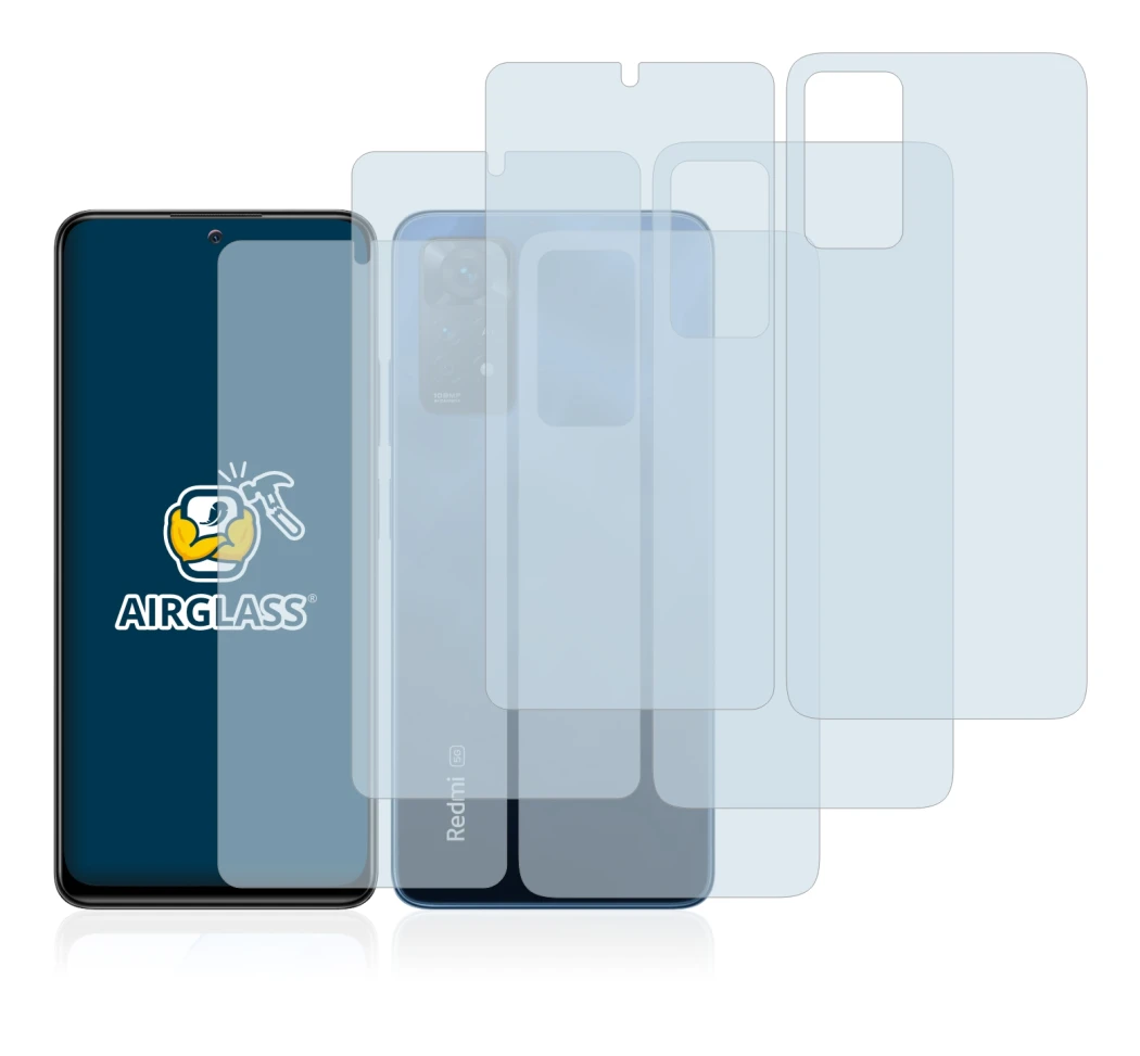 Immagine del dispositivo Xiaomi Redmi Note 11 Pro 5G (Fronte+Retro) con un'ampia varietà di protezioni per lo schermo.