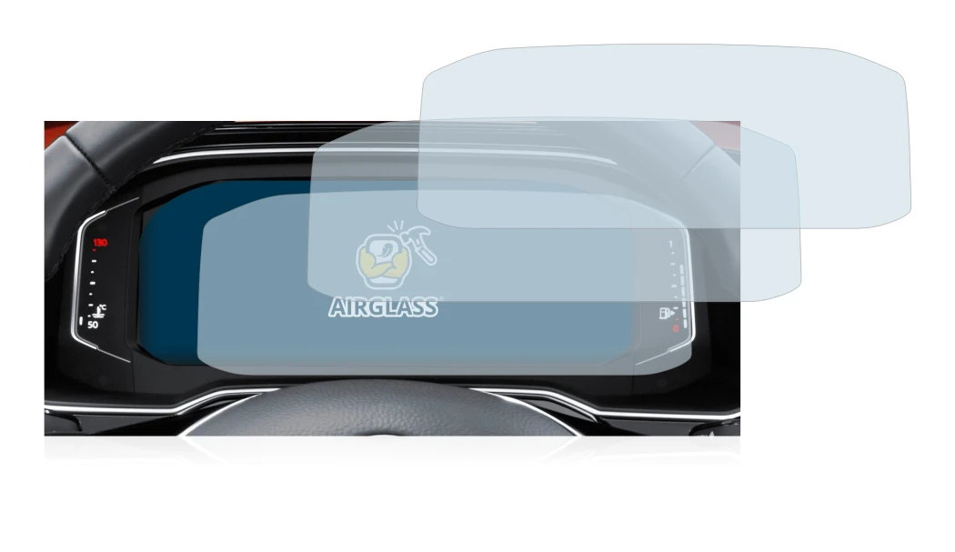 Immagine del dispositivo Volkswagen Tiguan 2021 Digital Cockpit Pro con un'ampia varietà di protezioni per lo schermo.