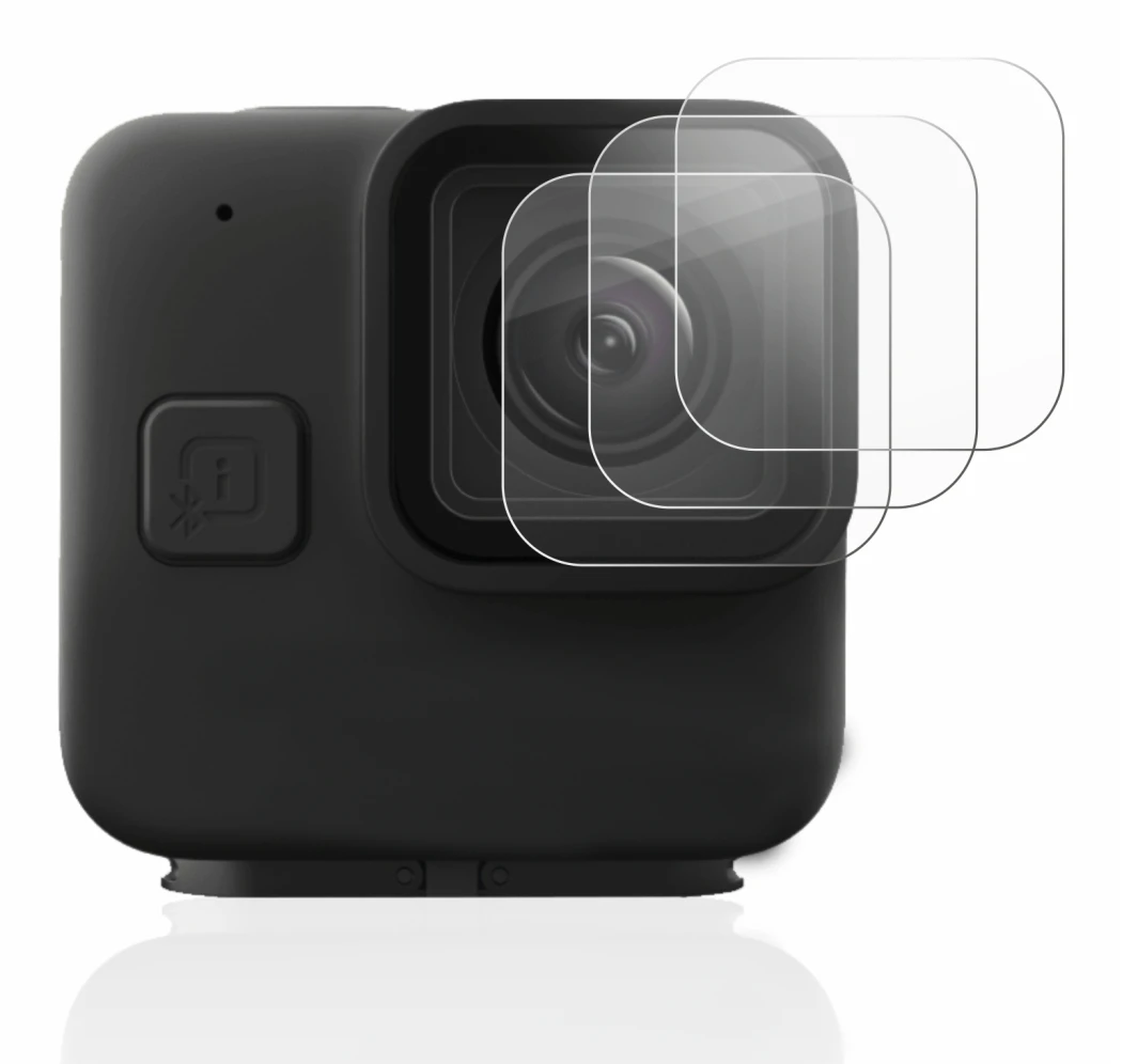 Immagine del dispositivo GoPro Hero 11 mini Lente (Cassa) con un'ampia varietà di protezioni per lo schermo.