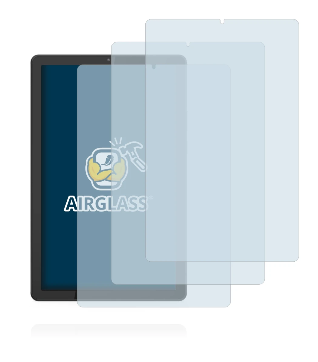 Immagine del dispositivo Lenovo Tab M9 con un'ampia varietà di protezioni per lo schermo.