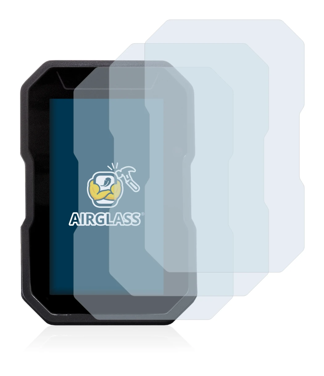 Immagine del dispositivo Ducati DesertX 2022 con un'ampia varietà di protezioni per lo schermo.