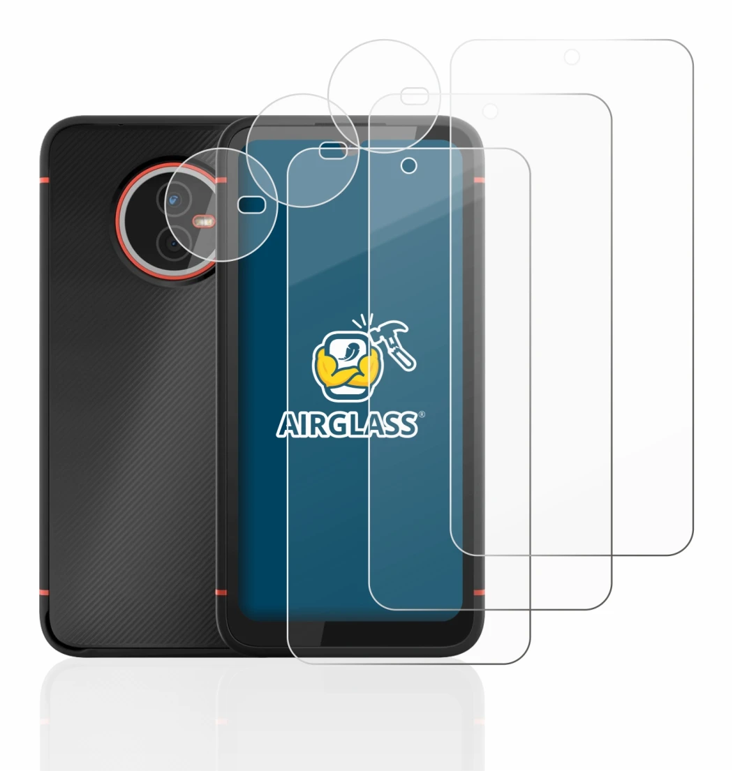 Immagine del dispositivo Gigaset GX4 (Fronte+Fotocamera) con un'ampia varietà di protezioni per lo schermo.