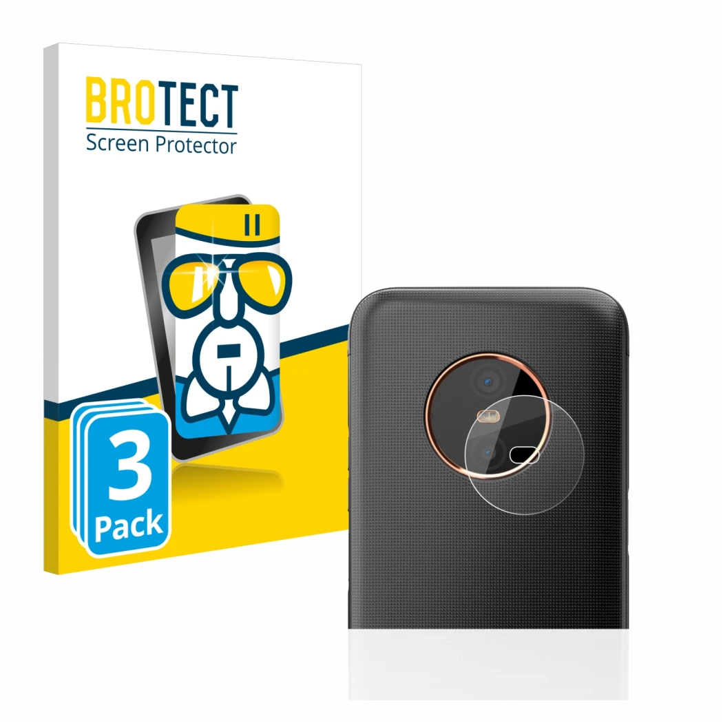 Parte frontale di una confezione del prodotto con il logo del marchio BROTECT. Accanto è raffigurato il dispositivo Gigaset GX