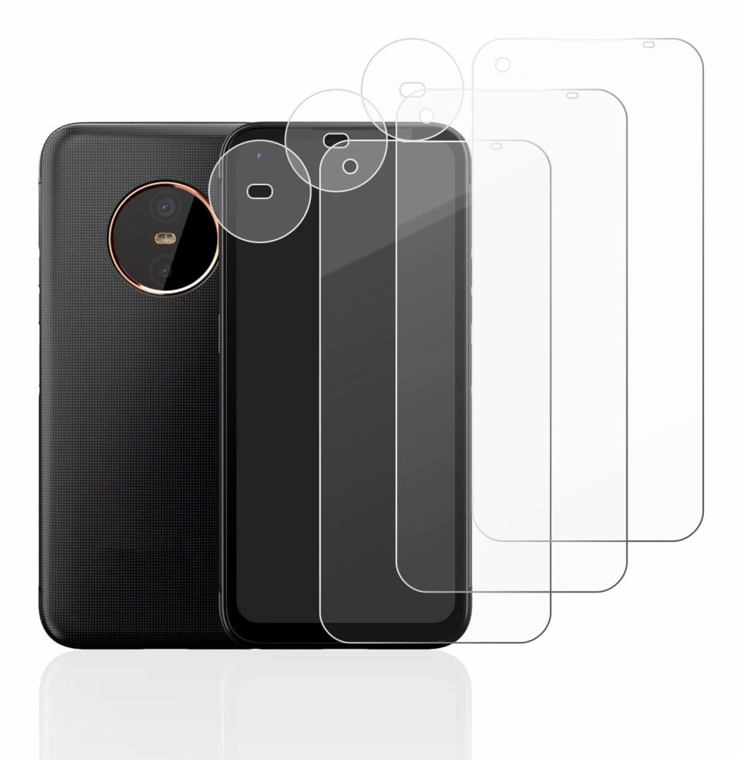 Immagine del dispositivo Gigaset GX6 (Fronte+Fotocamera) con un'ampia varietà di protezioni per lo schermo.