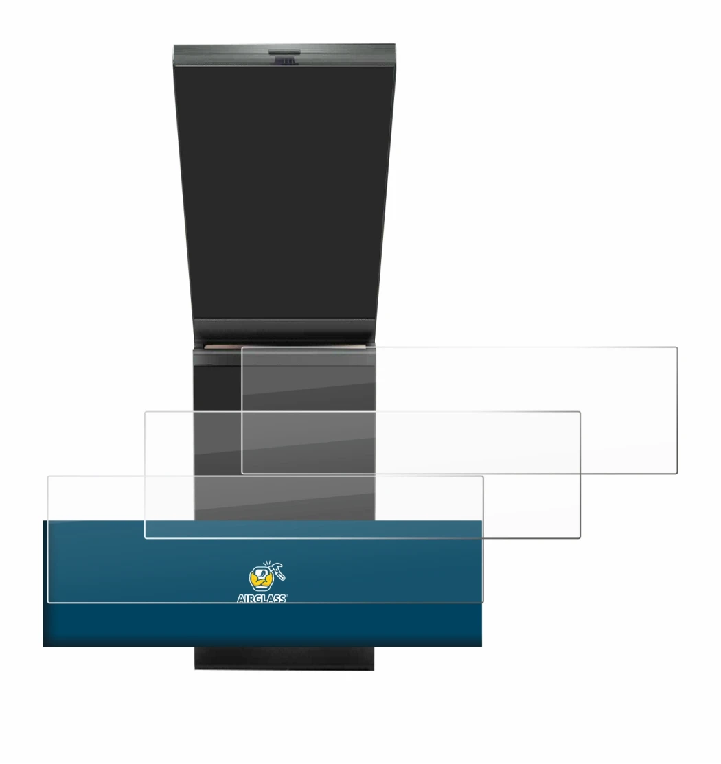 Immagine del dispositivo ASUS ROG Zephyrus Duo 16 2023 (SOLO Touch Bar) con un'ampia varietà di protezioni per lo schermo.