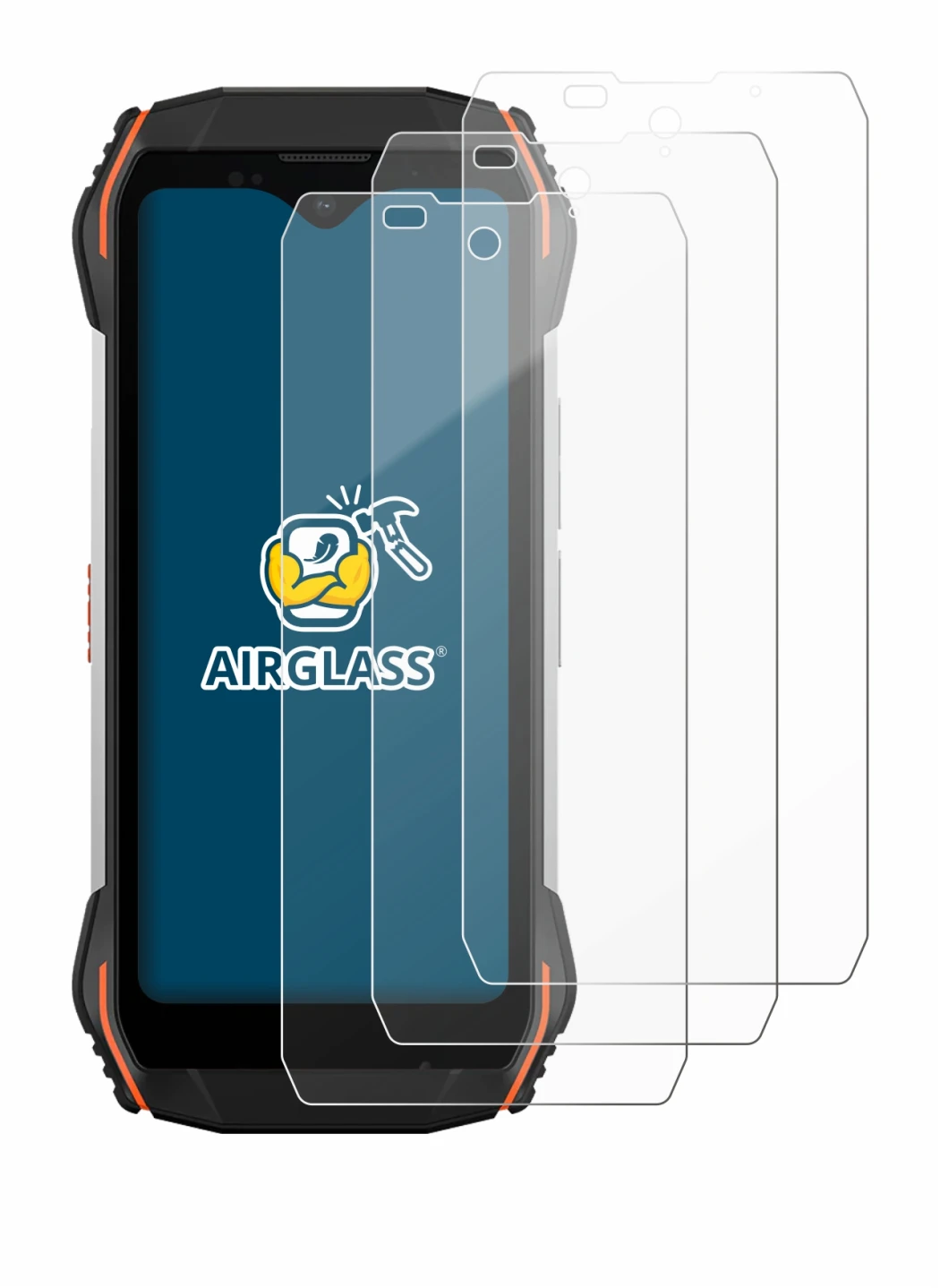 Immagine del dispositivo Blackview N6000 con un'ampia varietà di protezioni per lo schermo.