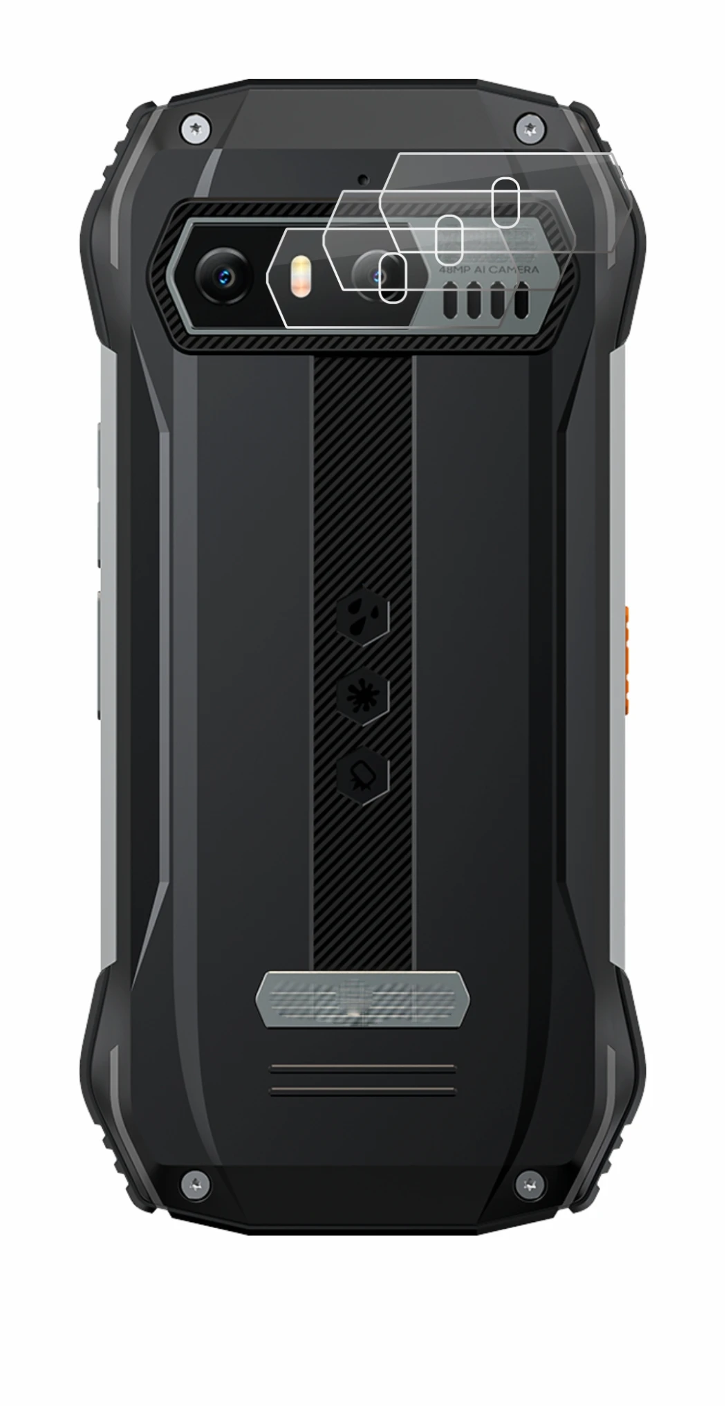 Immagine del dispositivo Blackview N6000 (SOLO Fotocamera) con un'ampia varietà di protezioni per lo schermo.