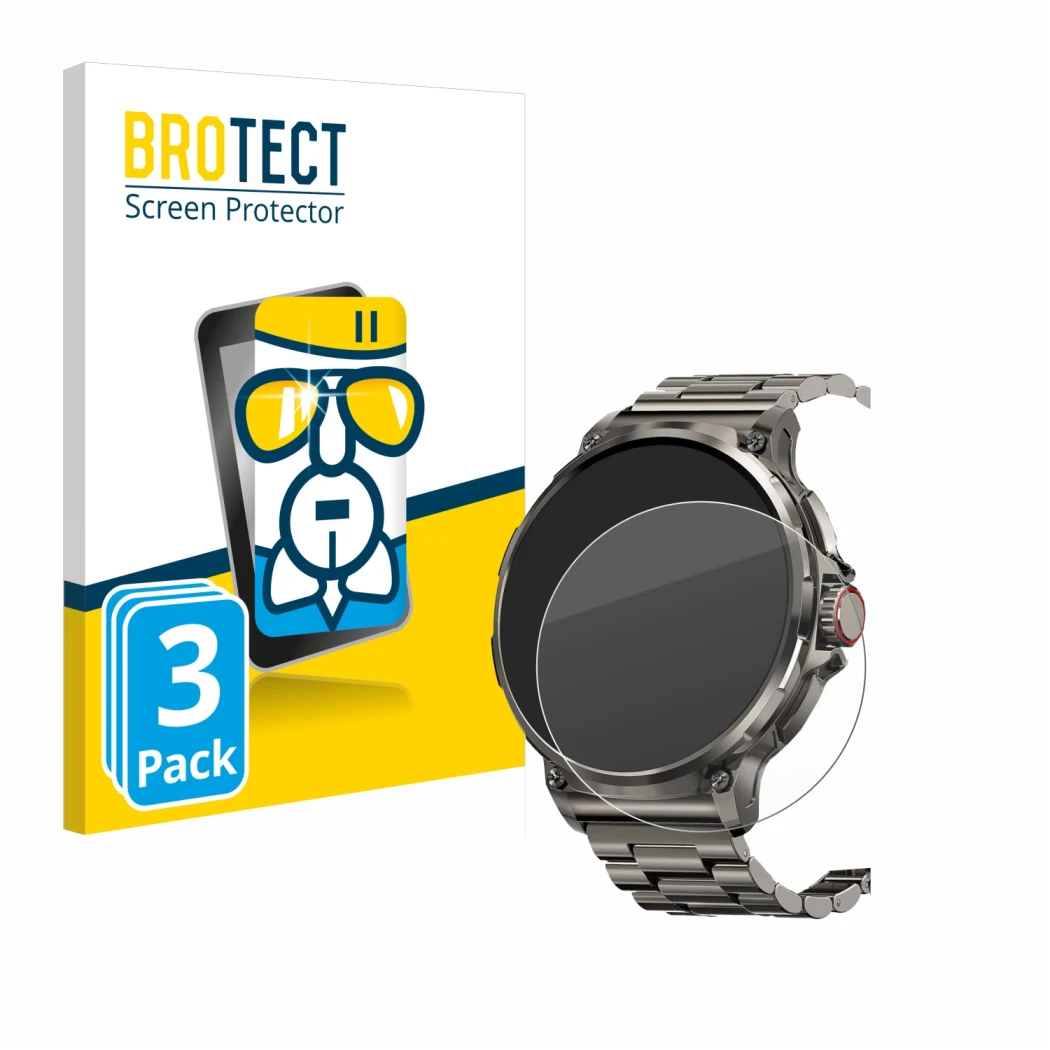 Parte frontale di una confezione del prodotto con il logo del marchio BROTECT. Accanto è raffigurato il dispositivo Tesofit Sm