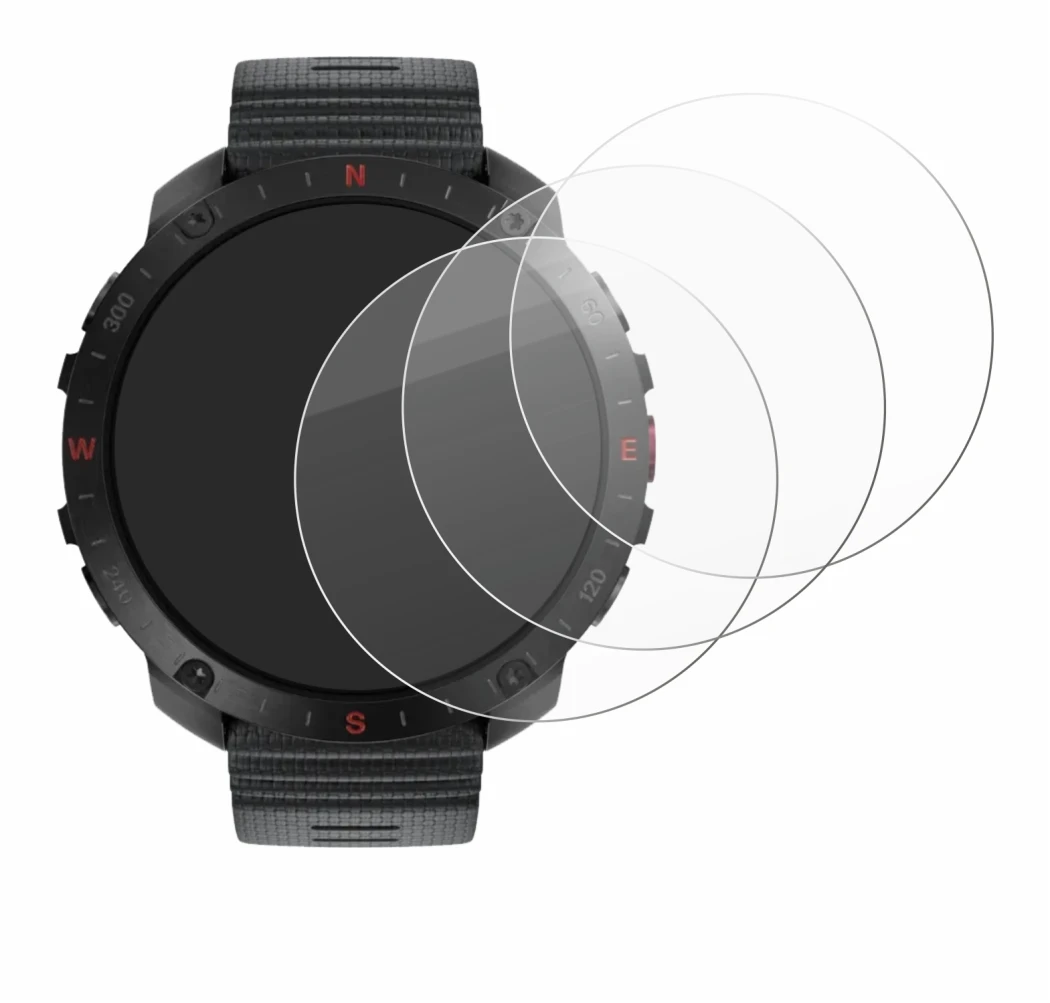 Immagine del dispositivo Polar Grit X2 Pro con un'ampia varietà di protezioni per lo schermo.