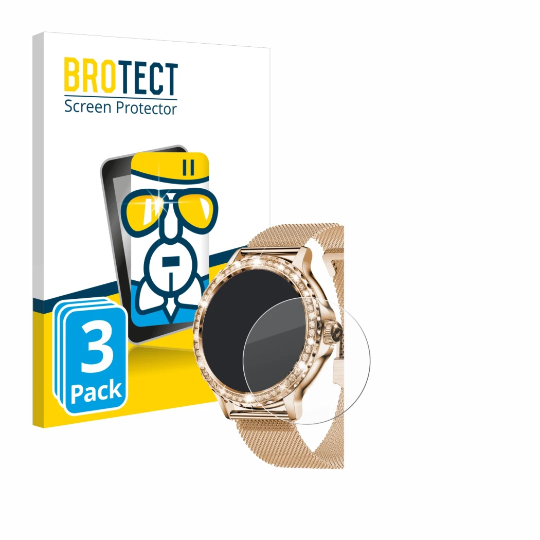 Parte frontale di una confezione del prodotto con il logo del marchio BROTECT. Accanto è raffigurato il dispositivo walkbee Sm