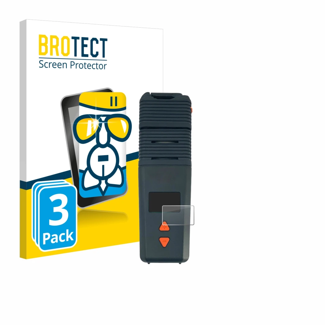 Parte frontale di una confezione del prodotto con il logo del marchio BROTECT. Accanto è raffigurato il dispositivo Storz & Bi