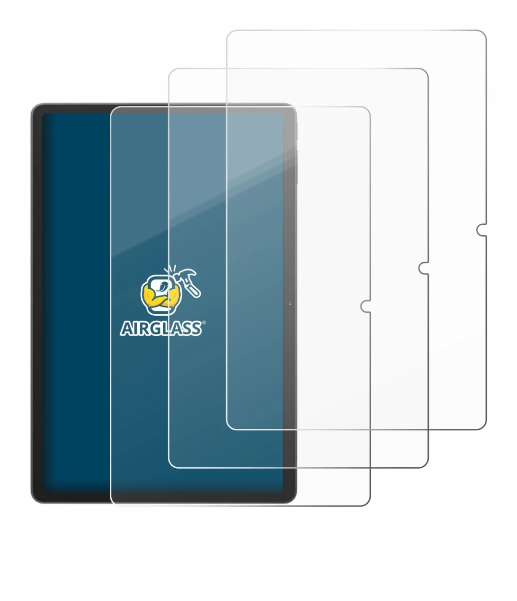 Immagine del dispositivo Blackview Tab 16 Pro con un'ampia varietà di protezioni per lo schermo.