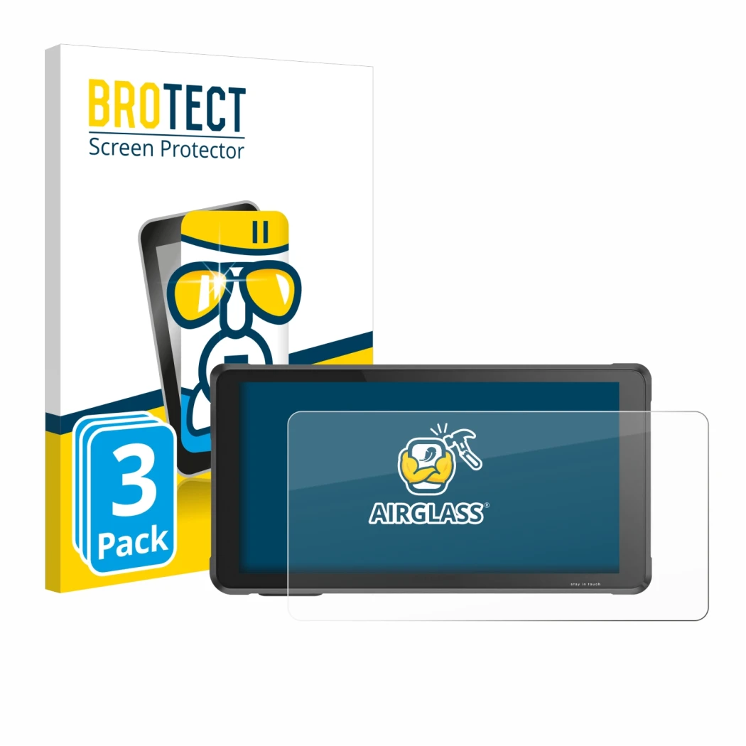 Parte frontale di una confezione del prodotto con il logo del marchio BROTECT. Accanto è raffigurato il dispositivo Interphone