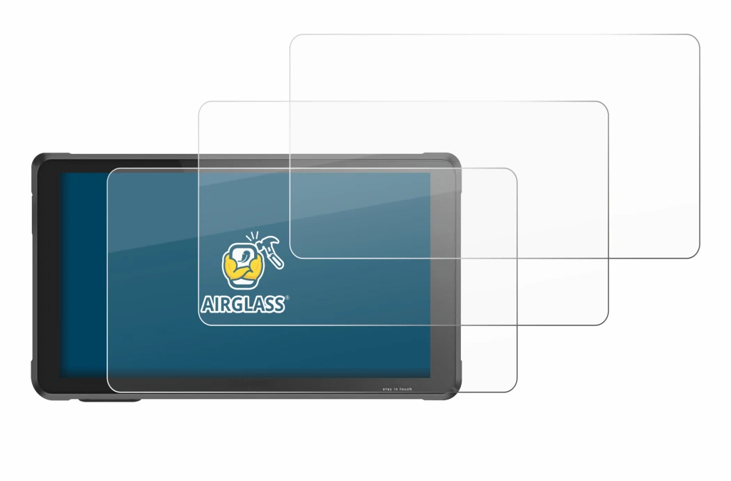 Immagine del dispositivo Interphone RideSync Sync55 con un'ampia varietà di protezioni per lo schermo.