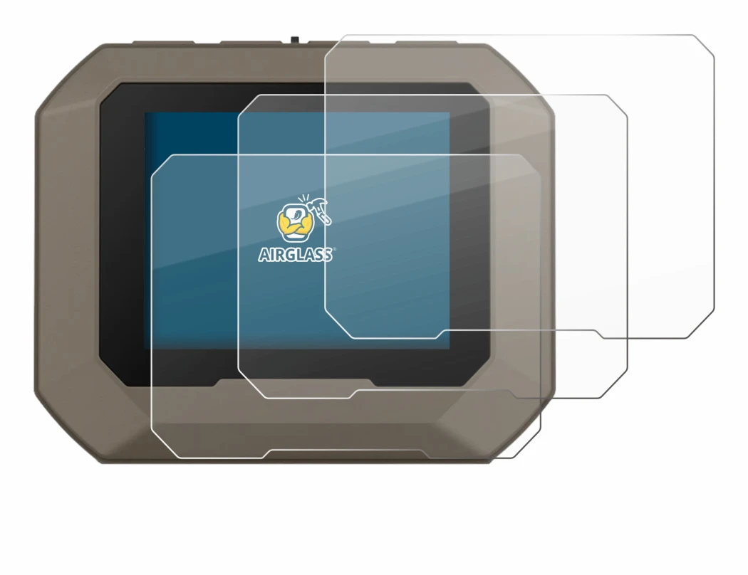 Immagine del dispositivo Garmin Xero C1 Pro con un'ampia varietà di protezioni per lo schermo.