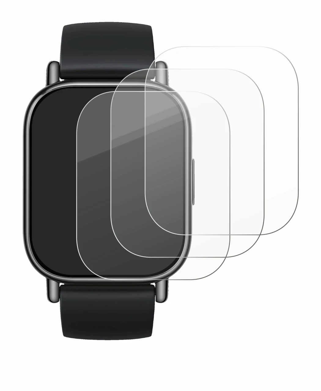 Immagine del dispositivo Xiaomi Redmi Watch 5 Lite con un'ampia varietà di protezioni per lo schermo.