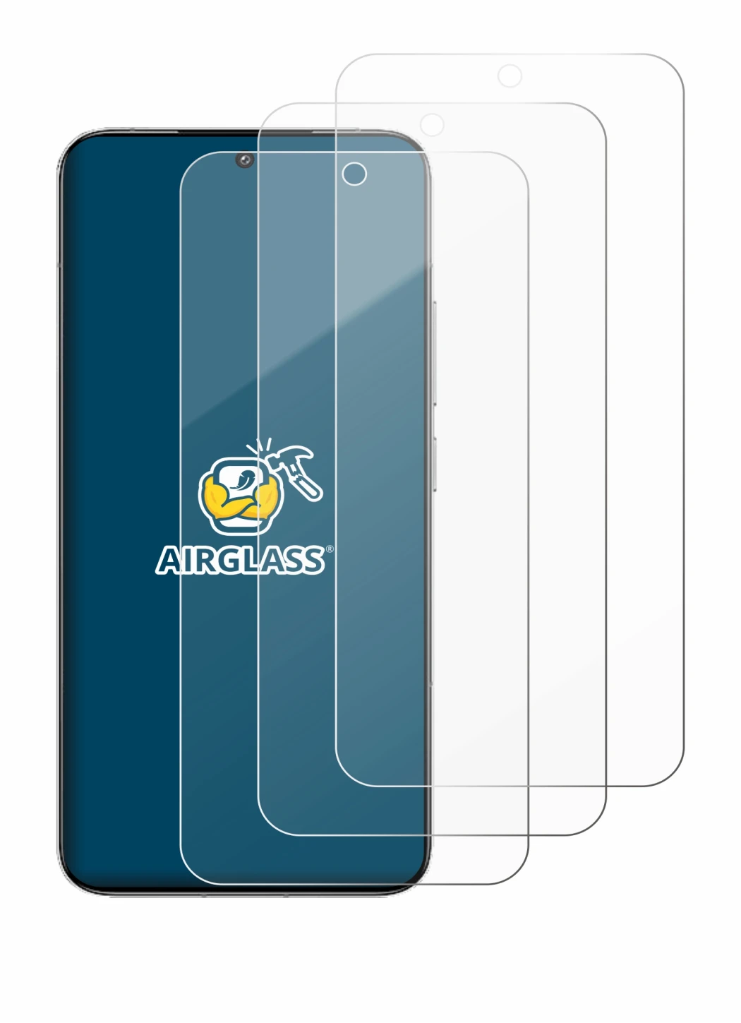 Immagine del dispositivo Xiaomi 15 con un'ampia varietà di protezioni per lo schermo.