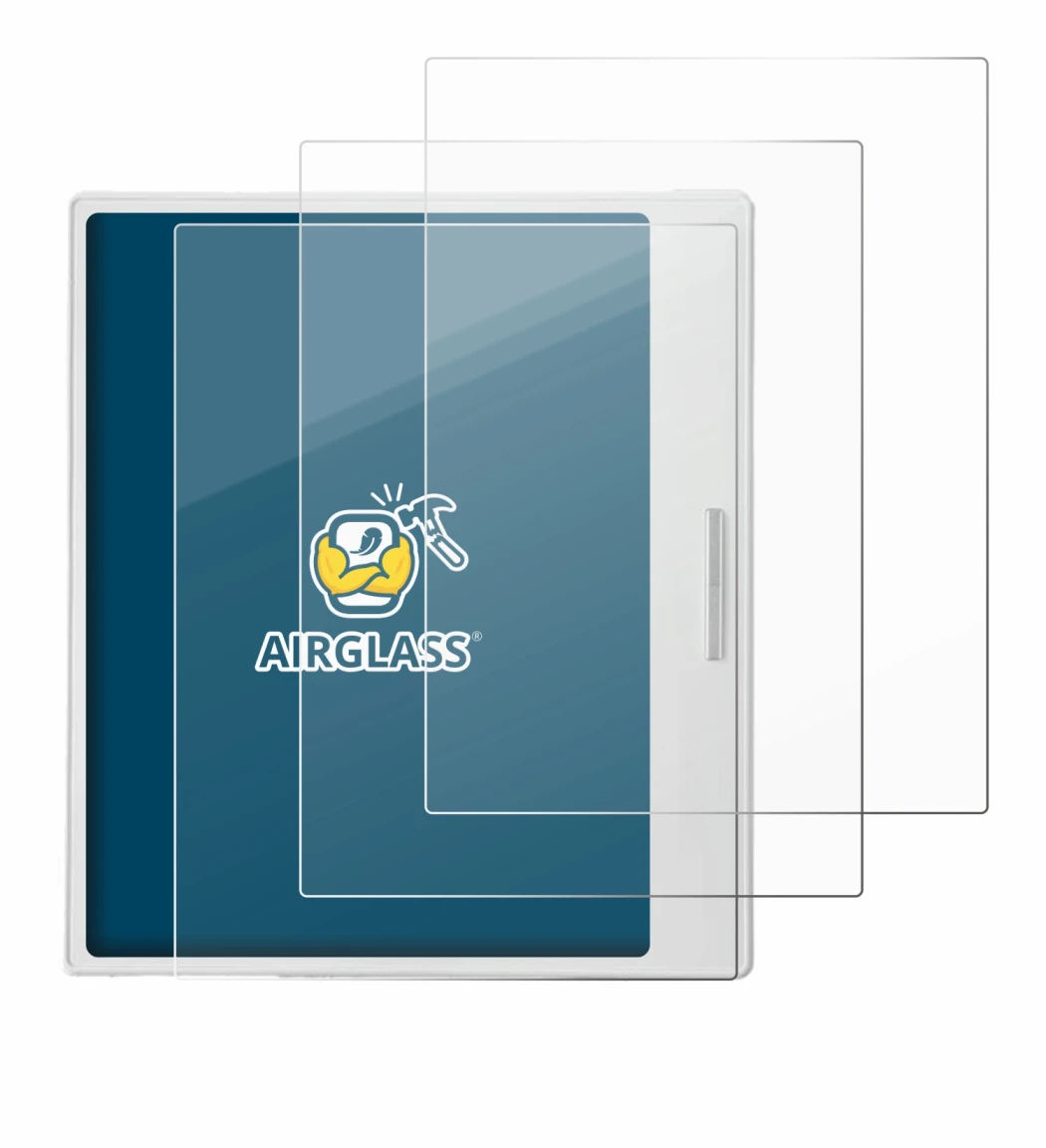 Immagine del dispositivo Boox Go Color 7 White Edition con un'ampia varietà di protezioni per lo schermo.